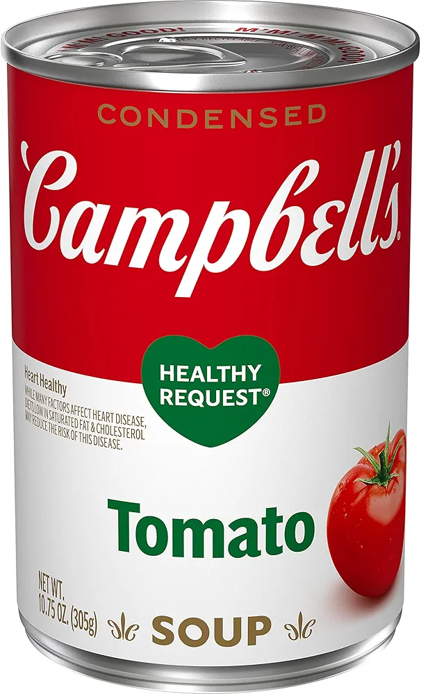 Campbell’s Condensed Heart Healthy Tomato Soup, 10.75 oz Can (Pack of 6)