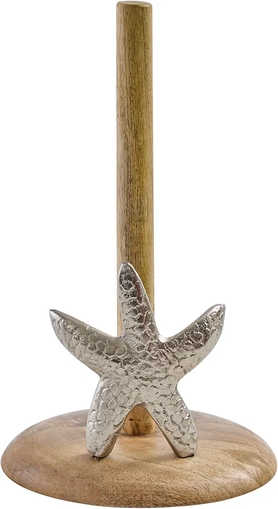 Split P Silver Starfish Paper Towel Holder