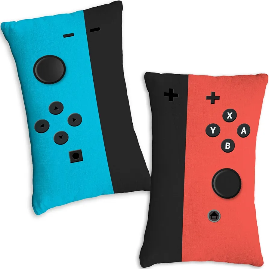 Gaming Pillow Covers - Throw Pillow Covers Gamer Gifts for Teen Boys - Gaming Decor for Boys Bedroom - A Set of 2 Throw Pillow Cases - Game Room Accessories and Decor