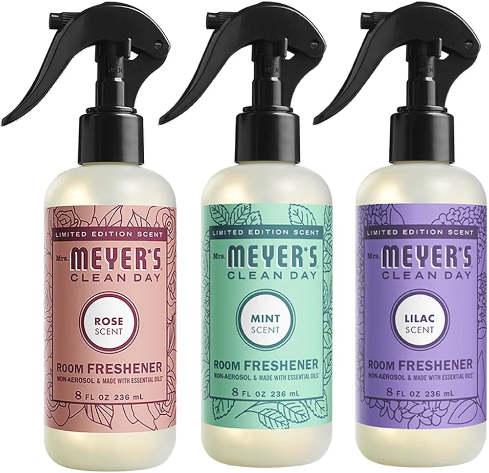 MRS. MEYER'S CLEAN DAY Room Freshener Variety Scents 3 CT (Rose + Lilac + Mint)