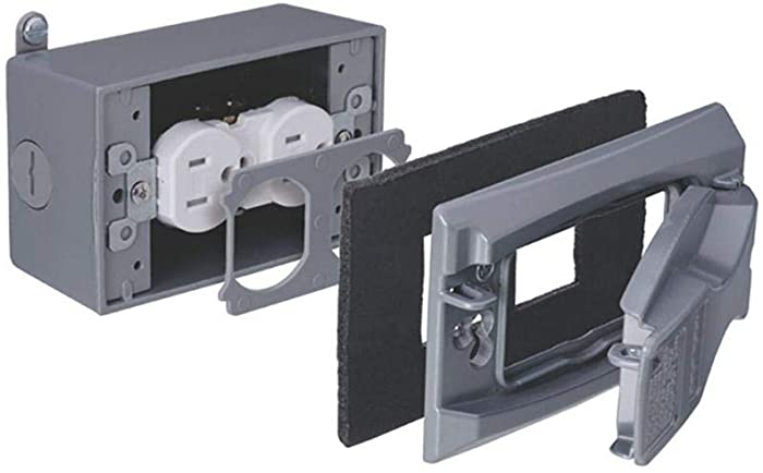 DUPLEX OUTLET KIT SILVR