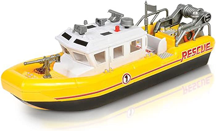 ArtCreativity Aquatic Rescue Vessel, Battery-Operated Toy Ship for Kids, Floats in Water, Floating Bathtub and Pool Toy for Boys and Girls, Best Birthday for Children