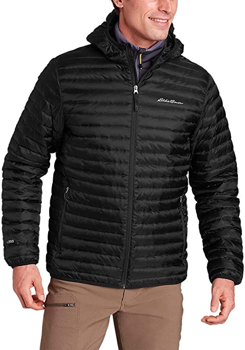 Eddie Bauer Men's Microlight Down Hooded Jacket