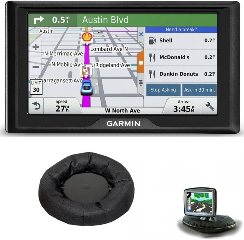 Garmin Drive 60LM GPS Navigator (US) - 010-01533-0C Bundle with Universal GPS Navigation Dash-Mount