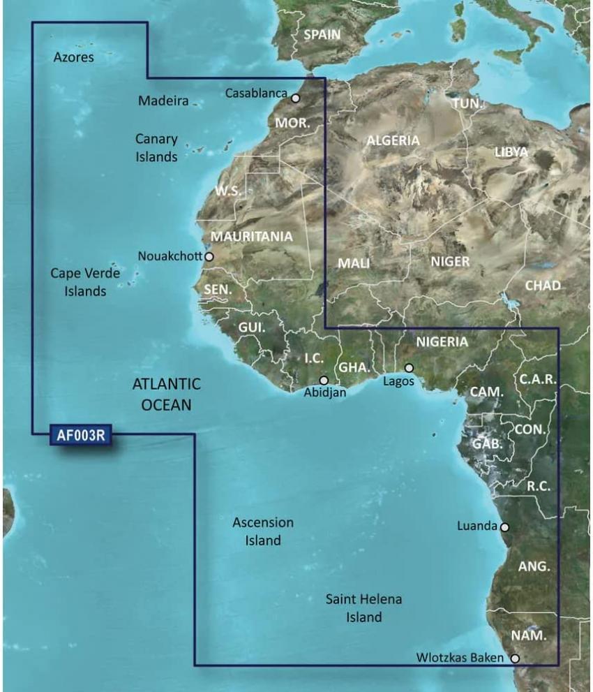 Garmin Bluechart G2 - HXAF003R - Western Africa - microSD/SD