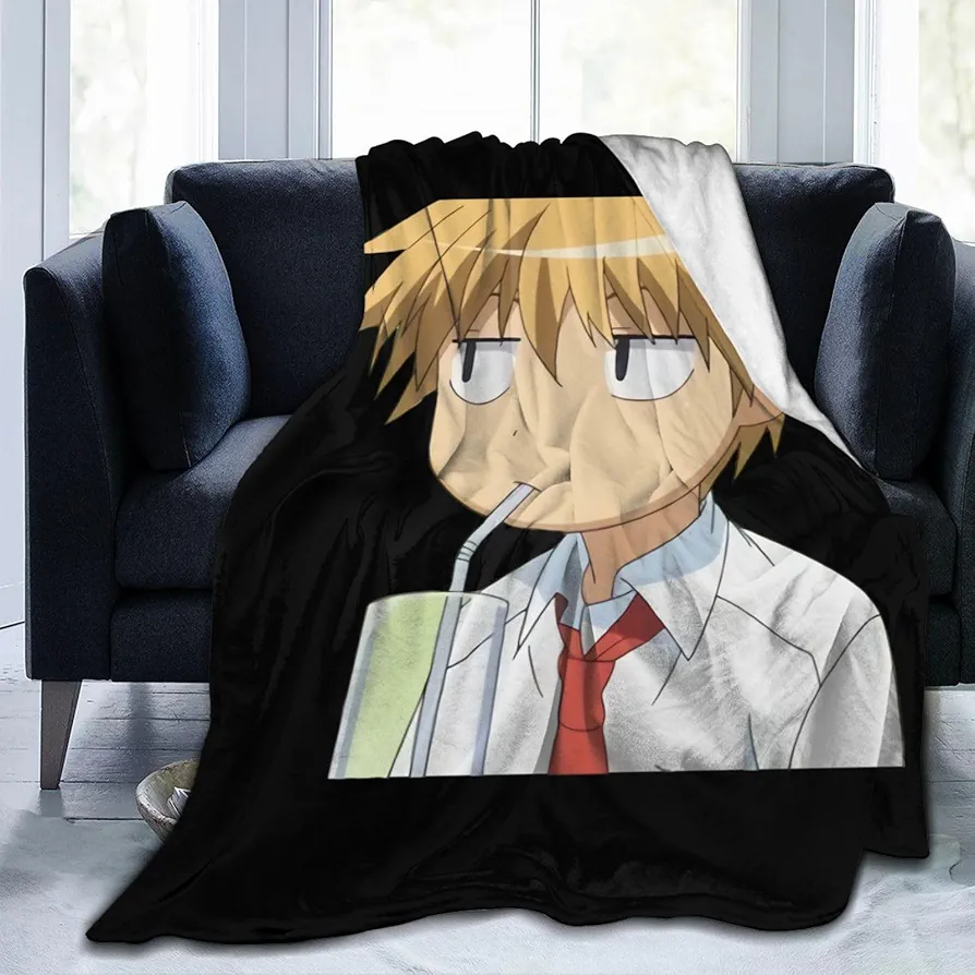 KouRY Blanket Maid Sama Takumi Usui Flannel Blanket Air Conditioner Blankets for Sofa Bed Living Room Bedroom 60"X50"