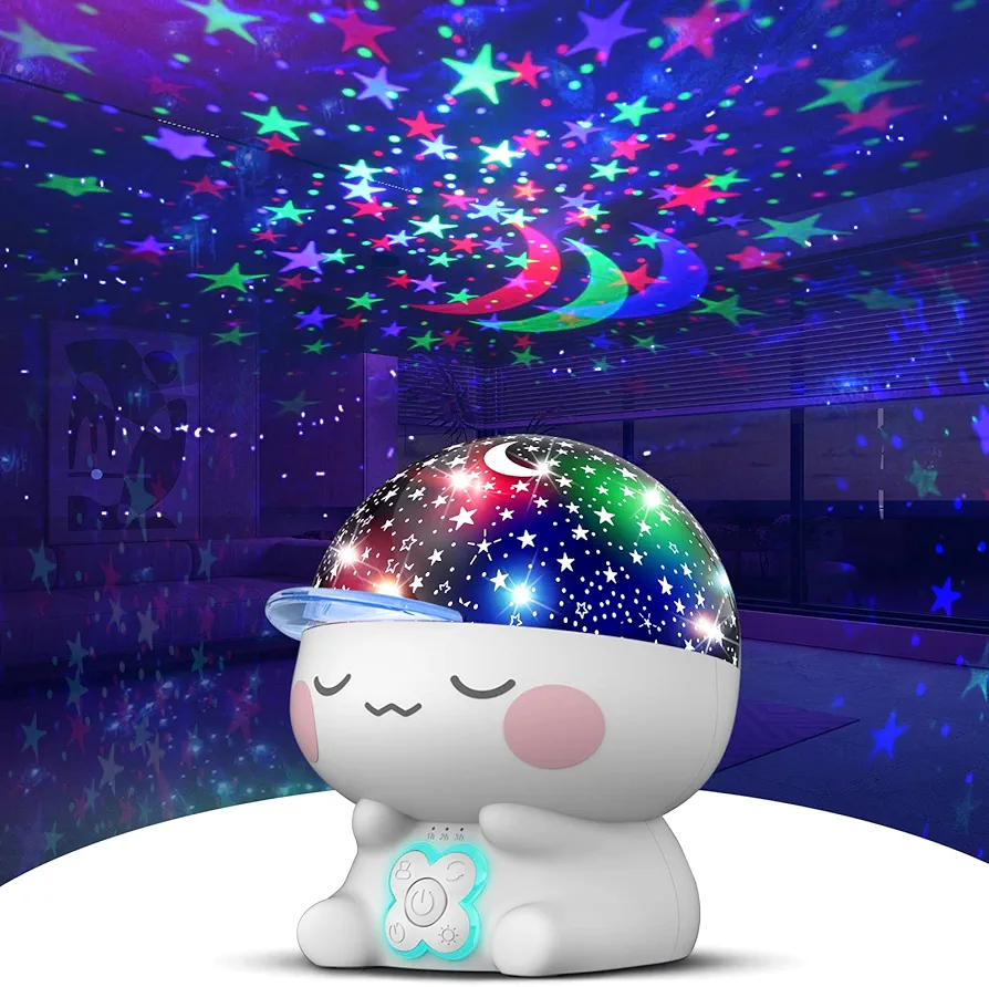 Star Projector Night Light for Kids,Baby Light Projector with Timer 360° Rotation,Girls Boys Night Lights for Bedroom,Starry Night Light Projector for Kids Room Decoration,Gift for Toddler Teens.