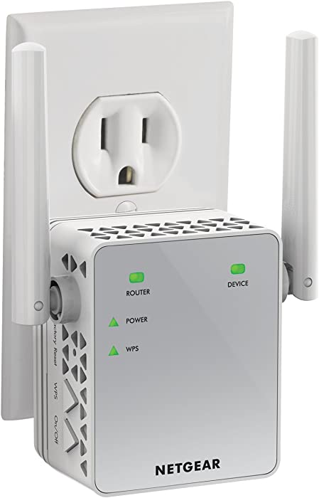 NETGEAR Wi-Fi Range Extender EX3700 - Coverage Up to 1000 Sq Ft and 15 Devices with AC750 Dual Band Wireless Signal Booster & Repeater (Up to 750Mbps Speed), and Compact Wall Plug Design