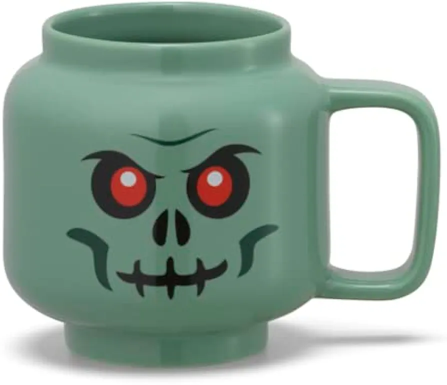 Room Copenhagen LEGO Green Skeleton Ceramic Mug, Small, 8 oz