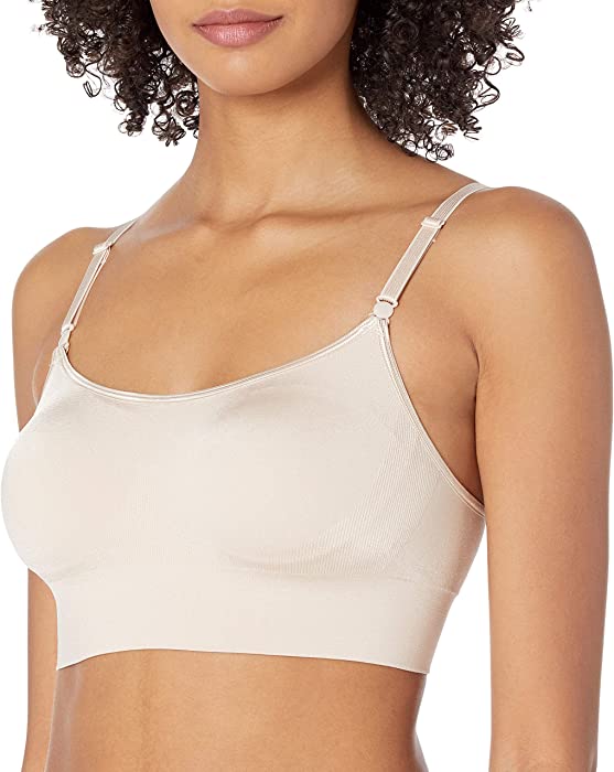 Warner's Women's Easy Does It Dig-Free Band with Seamless Stretch Wireless Lightly Lined Convertible Comfort Bra Rm0911a