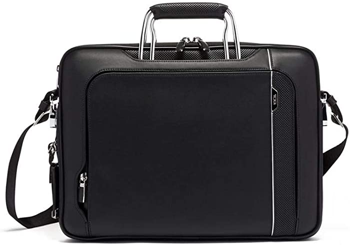 TUMI - Arrivé Hannover Laptop Leather Slim Briefcase - 15 Inch Computer Bag for Men and Women - Black