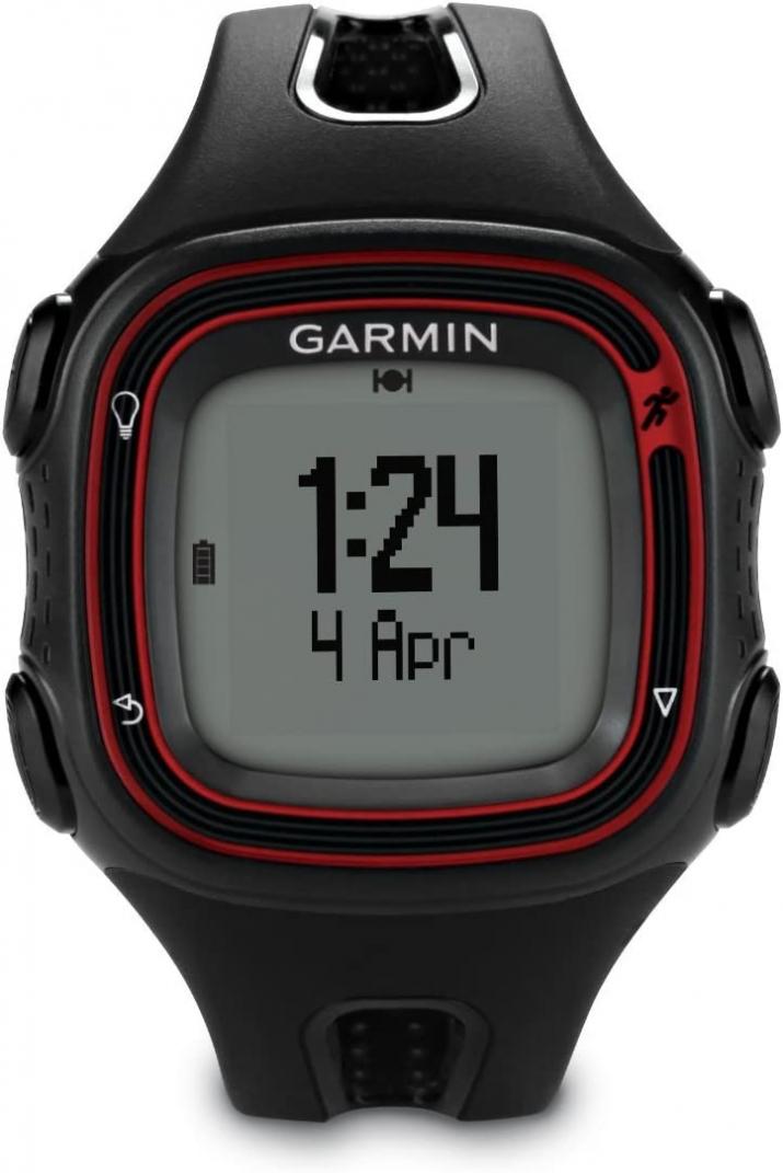 Garmin Forerunner 10 GPS Watch - Black/Red (Renewed)