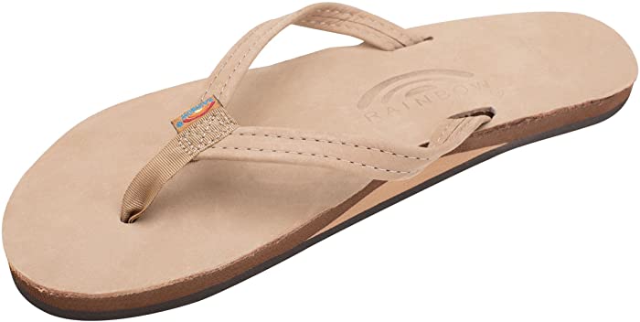 Rainbow Sandals Women's Single Layer Leather Sandal Narrow Strap