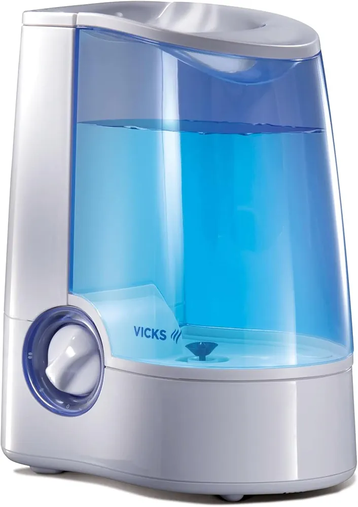 Vicks Warm Mist Humidifier Small to Large Room for Baby, Kids and Adults, 1 Gallon Tank