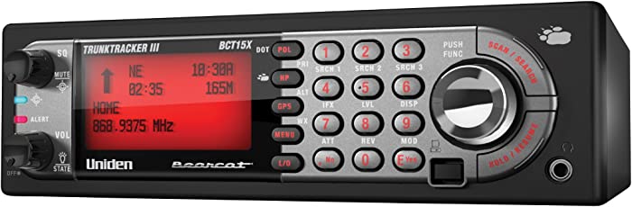 Uniden BearTracker Scanner (BCT15X) with 9,000 Channels, TrunkTracker III Technology, Base/Mobile Design, Close Call RF Capture Technology with Location-Based Scanning, - Black Color