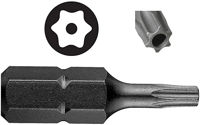 T20 Torx Tamperproof Security Bit -1" - 5 pack