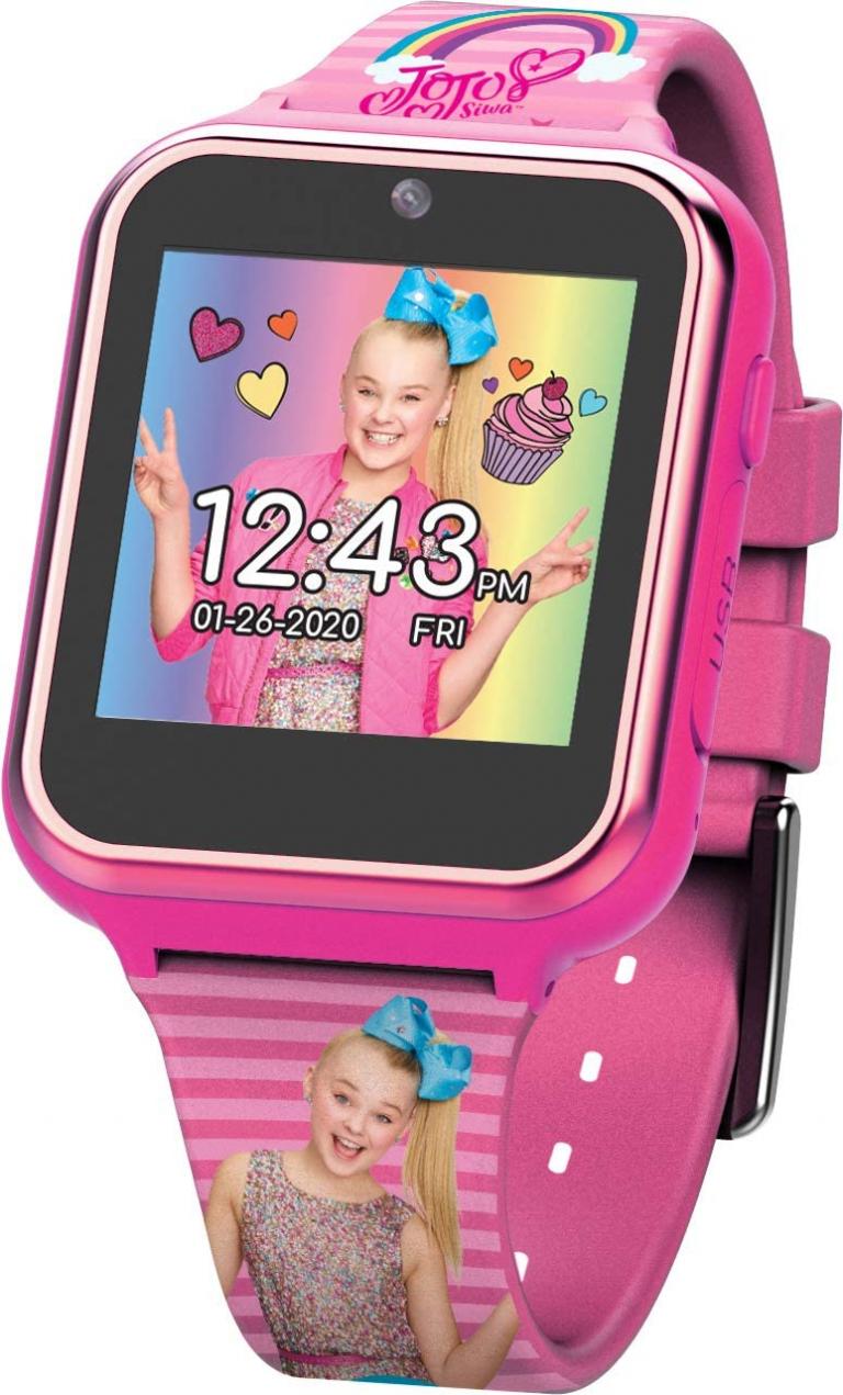 Accutime Kids Nickelodeon JoJo Siwa Educational Learning Touchscreen Smart Watch Toy for Girls, Boys, Toddlers - Selfie Cam, Learning Games, Alarm, Calculator, Pedometer & More (Model: JOJ4128AZ)