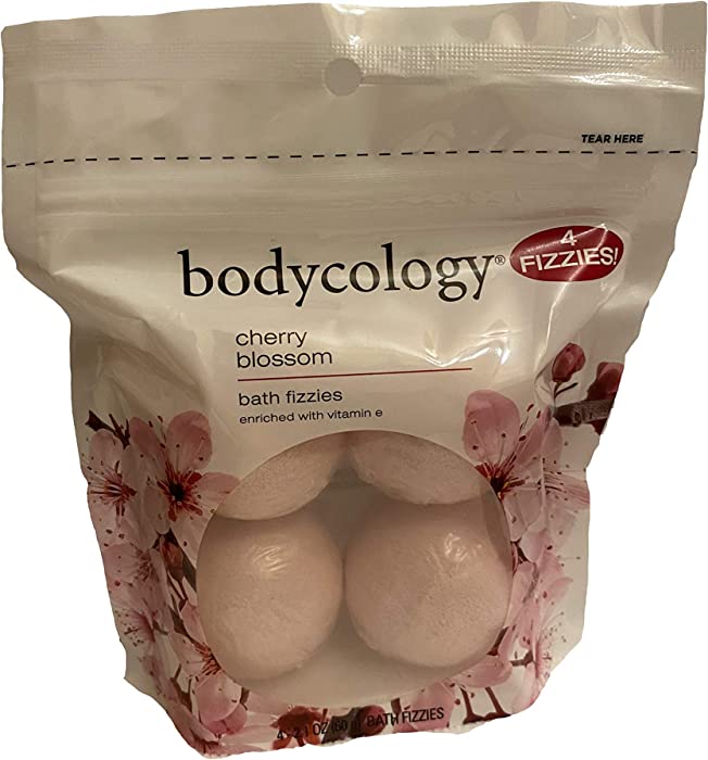 Bodycology cherry blossom bath fizzies 4 count