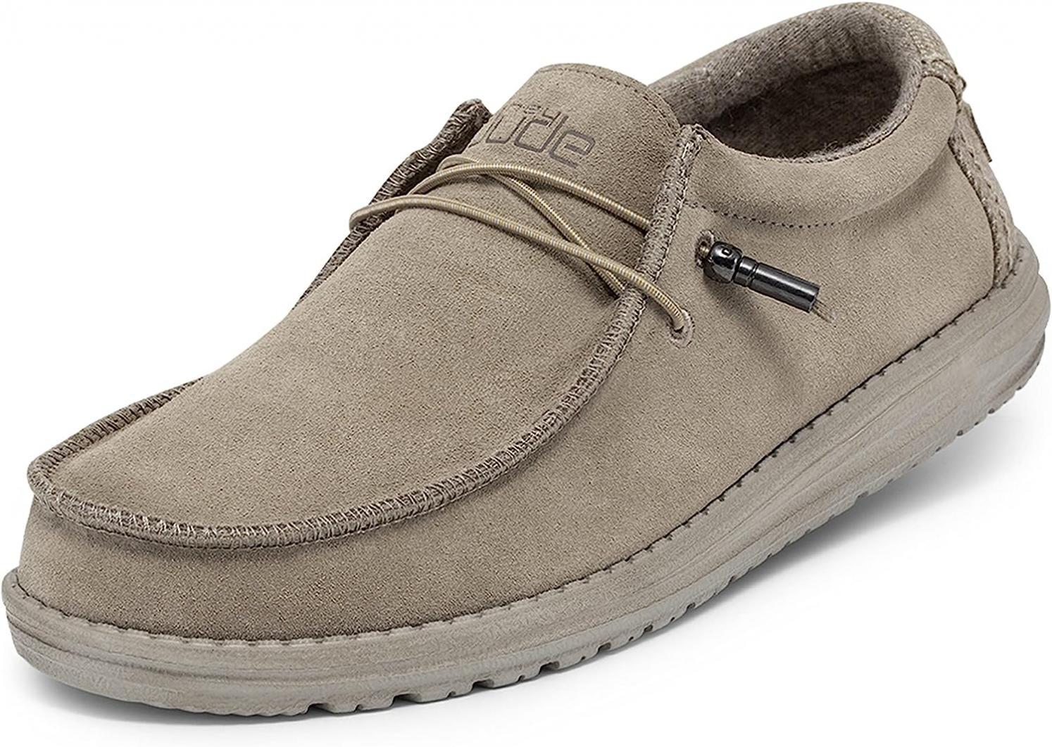 Hey Dude Men's Wally Suede Desert Size 13 | Men’s Shoes | Men's Lace Up Loafers | Comfortable & Light-Weight