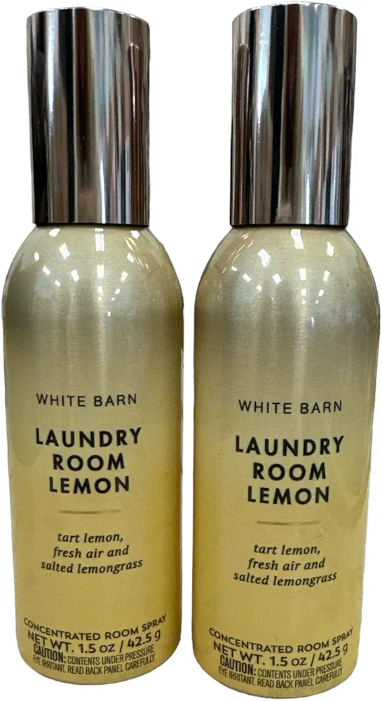 Bath & Body works Room Perfume Spray (Laundry room lemon-pack of 2, 1.5 oz)