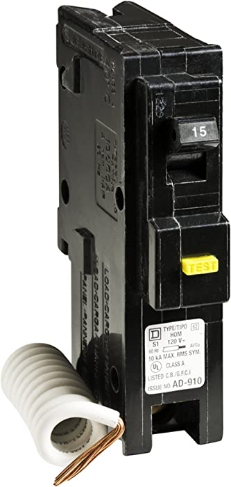 Square D - HOM115GFICP 15a Homeline 1pole Gfc Breaker