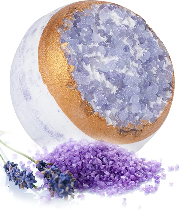 NNAA 1 Pcs Volcanic Salt Bath Bomb, 4 Colors, Moisturizing Exfoliating Coarse Salt Bath Ball