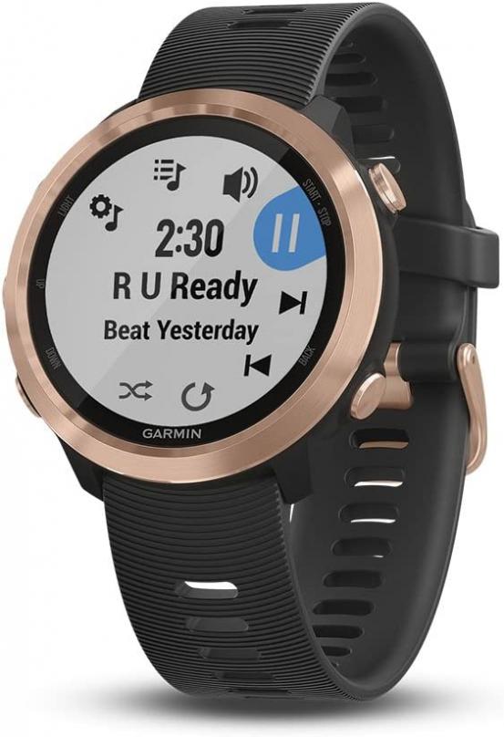 Garmin Forerunner 645 Music, GPS Running Watch With Garmin Pay Contactless Payments, Wrist-Based Heart Rate And Music, Rose Gold