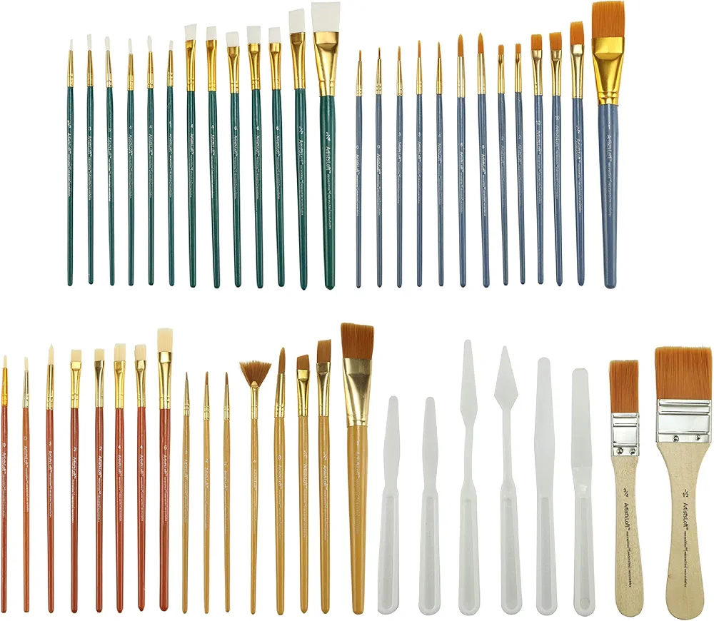 Michaels Super Value 50 Piece Brush Set by Artist's Loft™ Necessities™