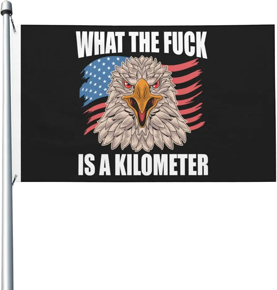 Wtf What The Fk Is A Kilometer Flag For Room Guys Double Sided Cool Flag Outdoor Banner For Party 3x5 Ft, Wtf What The Fk Is A Kilometer Tapestry For Office