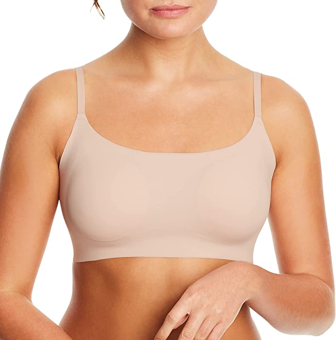 Pure Comfort Bralette with Smoothing Fit, Wireless Bra, No-Roll Lightweight T-Shirt Bra for Everyday Wear