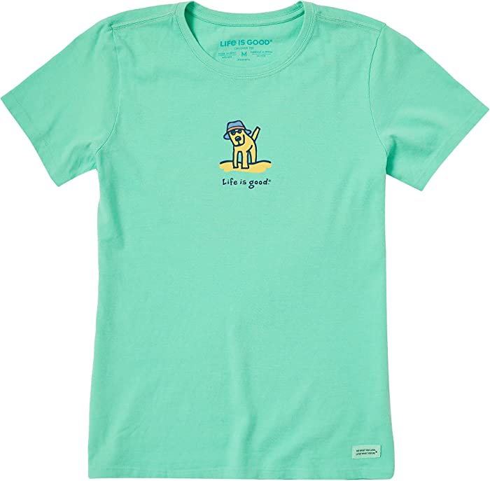 Life is Good Womens Rocket Beach Bum Crew Neck T-Shirt