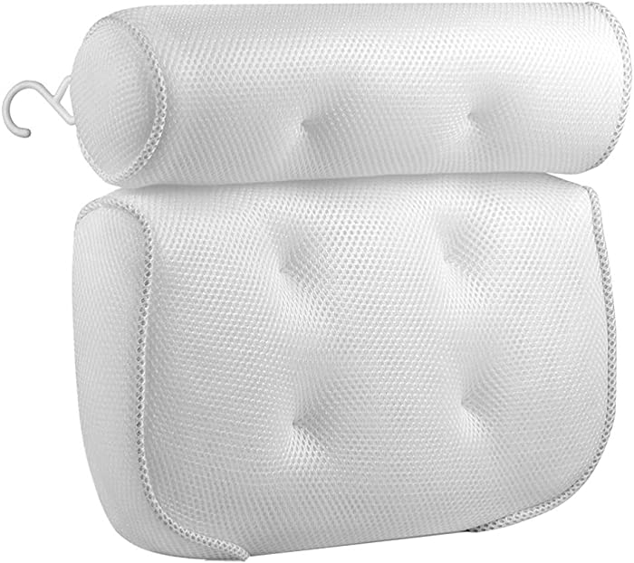 DOITOOL Bath Pillow Ergonomic Spa Bath Pillow Neck Support Cushion Pillow for Neck Head Shoulder Support