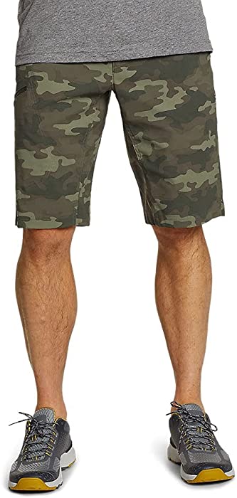 Eddie Bauer Men's Rainier Shorts - Print, Camo, 40, Hiking Shorts