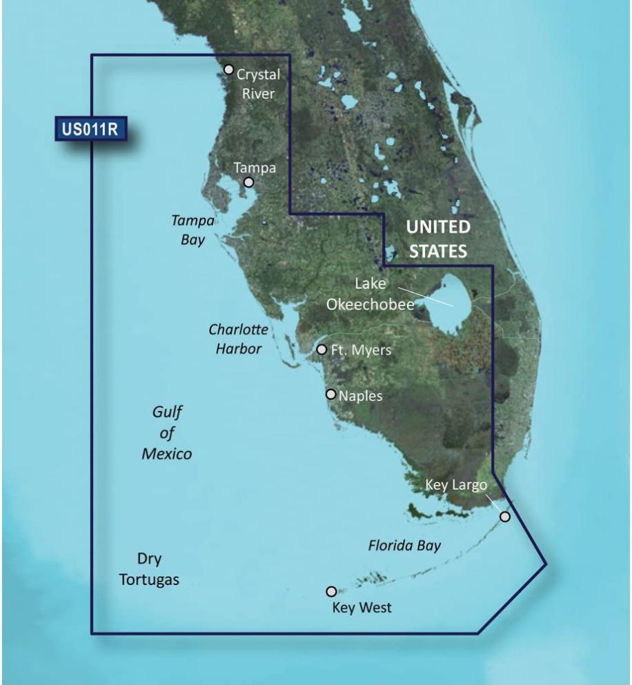 GARMIN VUS011R SOUTHWEST FLORIDA BLUECHART G2 VISION GARMIN VUS011R SOUTHWEST FLORIDA BLUECHART G2