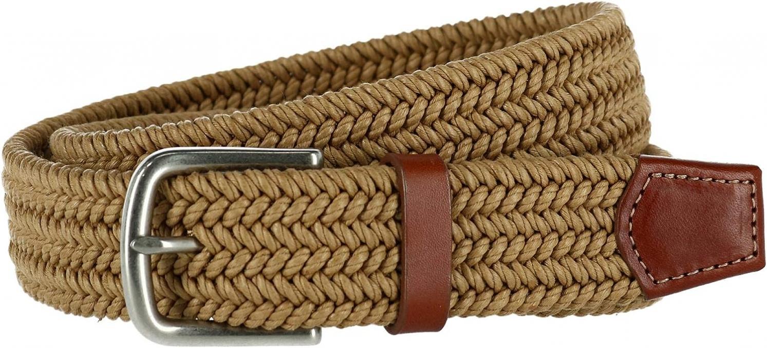 CrookhornDavis Men's Boca Braided Waxed Cotton Stretch Belt