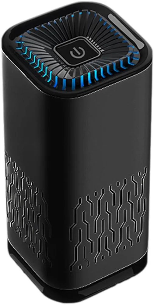 Pawtins Pet Air Purifiers for Home Pee Smell, Pawtins Pet Air Purifiers, Mini Portable 360° Car Purifier, Air Purifiers for Bedroom, Air Purifier for Dorm Room, Small Room Air Purifier (Black)