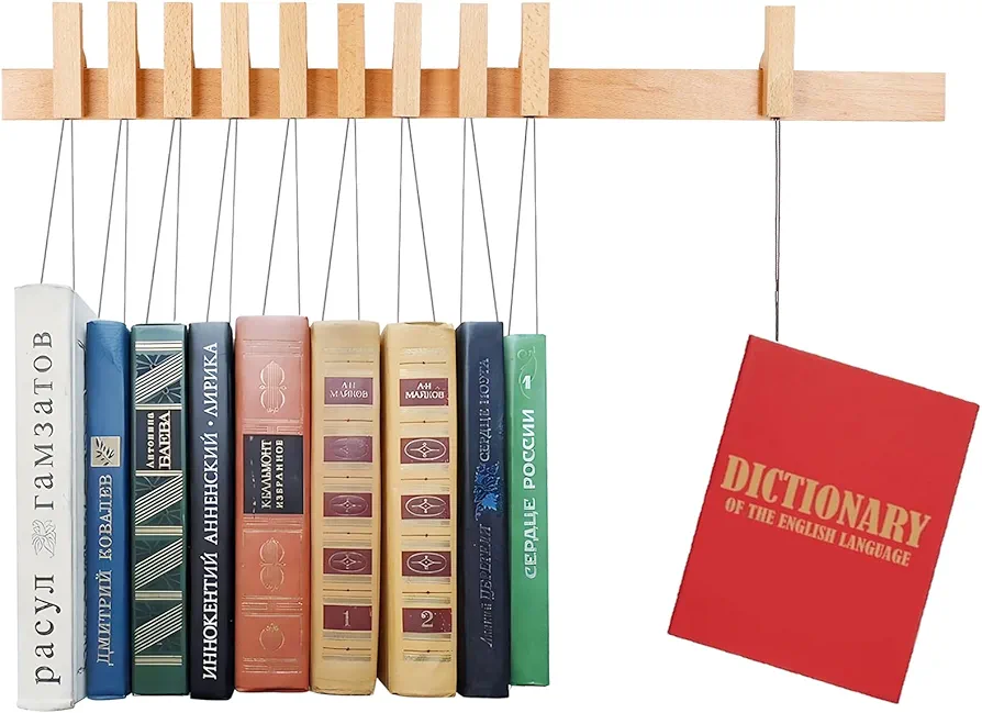 Floating Shelves for Wall,Book Shelves on a Rope,Be Suitable for Bedroom,Room,Living Room.