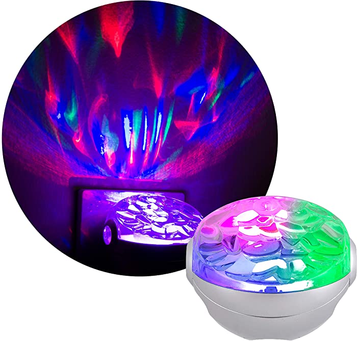 Projectables Northern Lights LED Projection Night Light with Moving Atmospheric Effects, 30404, Aurora Borealis Motion Effects Project Onto Wall and Ceiling,Multi