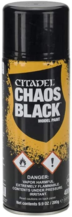 Games Workshop Citadel Spray Paint Chaos Black 9.9 Oz