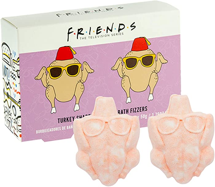 Friends TV Show Turkey Shaped Fizzers - Two 50g Tropical Scented Bath Fizzies