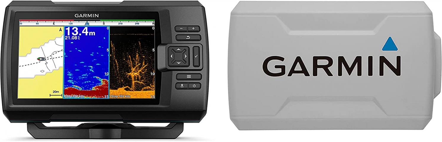 Garmin STRIKER Plus 7cv with CV20-TM Transducer and Protective Cover, 7 inches 010-01873-00