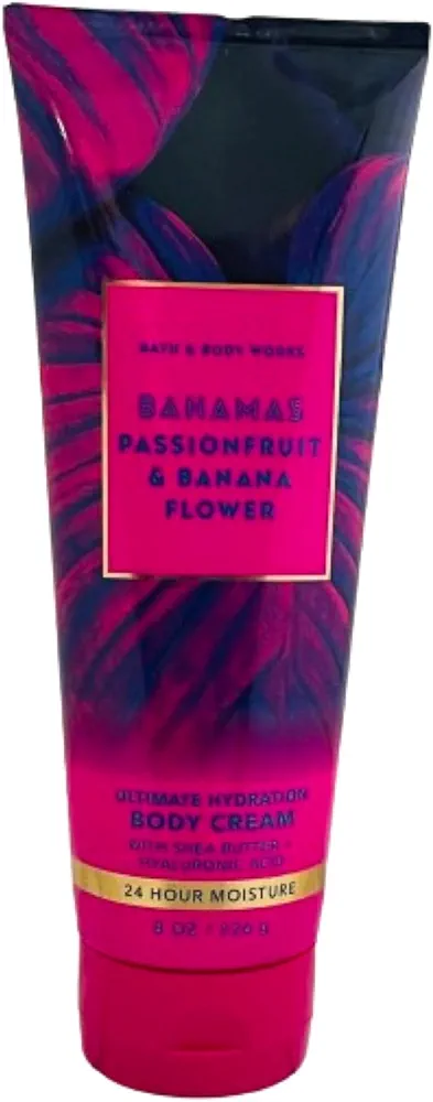 Bath and Body Works BAHAMAS - PASSIONFRUIT & BANANA FLOWER Ultra Shea Body Cream 8 Ounce (2020 Edition)