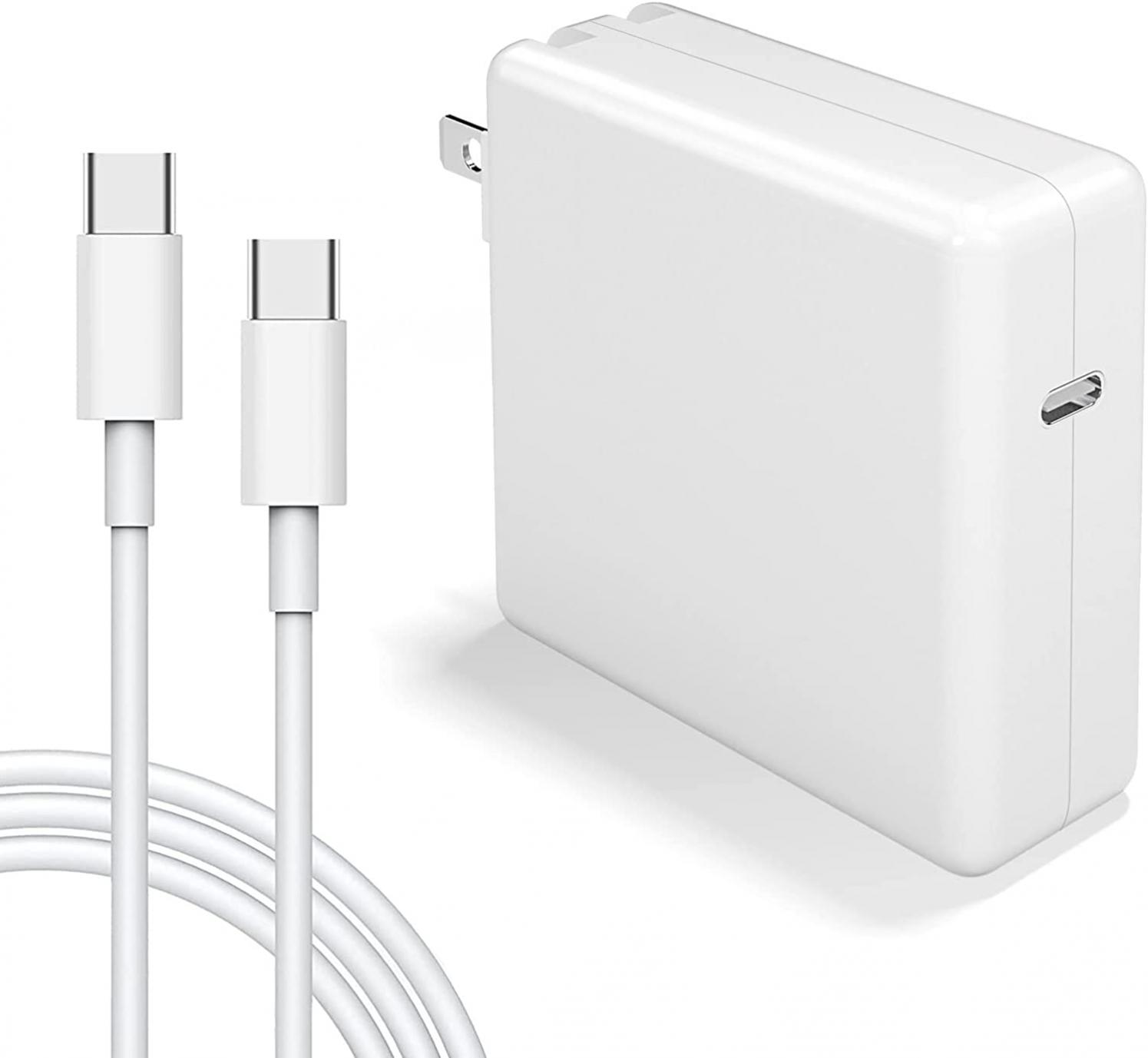 Charger for MacBook Pro, 61W USB C Power Adapter for MacBook/Pro 13 12 inch Mac Air 2018 2019 2020 2021 PD 3.0 Fast Charging, Included USB-C Charge Cable 6.6 Ft