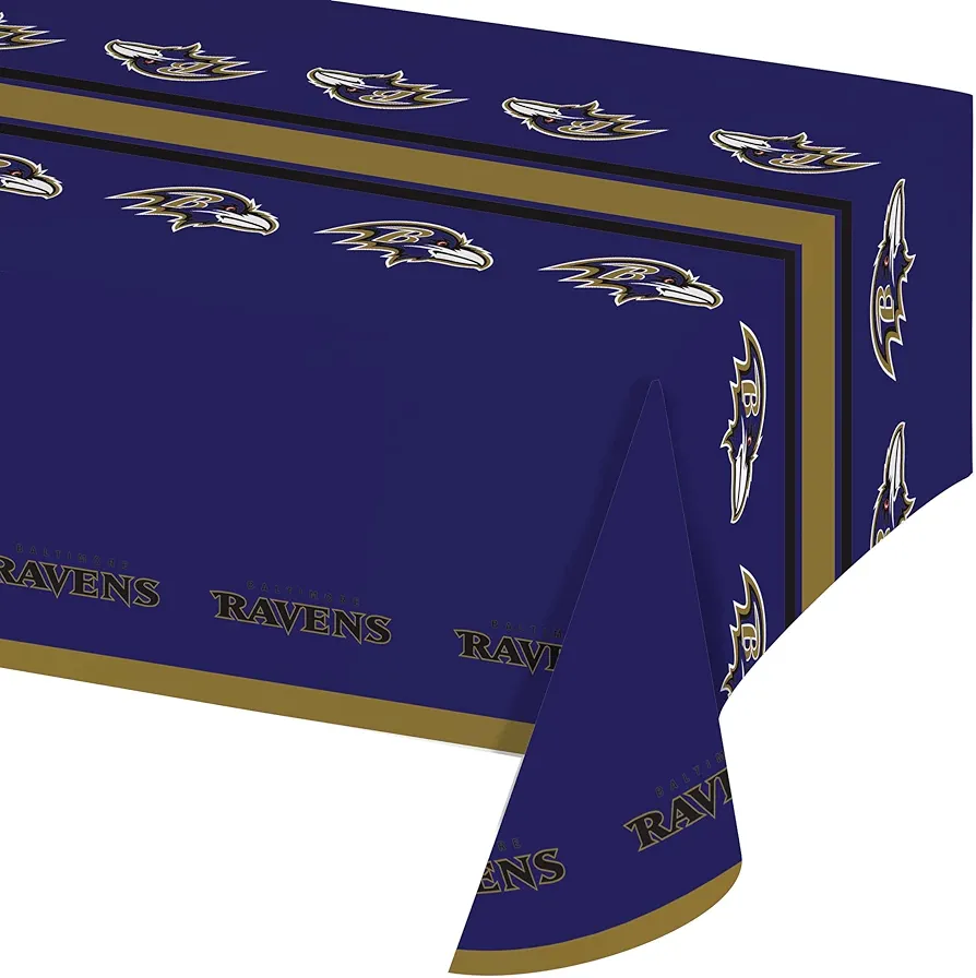 Baltimore Ravens Plastic Tablecloths, 3 ct