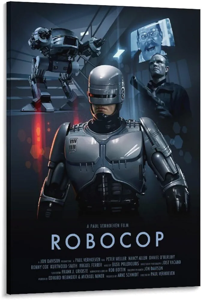 generic Movie Posters Robocop （1987） Poster (3) Poster Decorative Painting Canvas Wall Art Living Room Posters Bedroom Painting 12x18inch(30x45cm), Frame-style