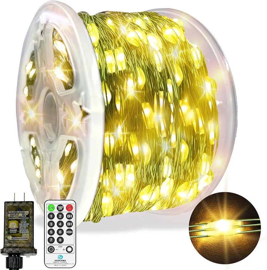 403FT 1200 LED Fairy Lights Plug in, Warm White Twinkle Lights with Remote Timer, Fairy String Lights for Bedroom Dorm Patio Kids Room Backyard Garden Christmas Party Indoor Decorations