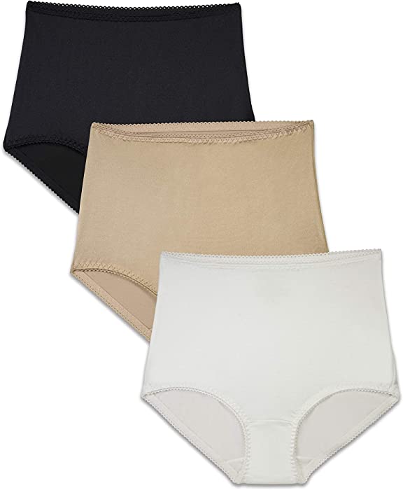 Brilliance by Vanity Fair Women's 3-Pack Undershapers Light Control Brief Panty 40301