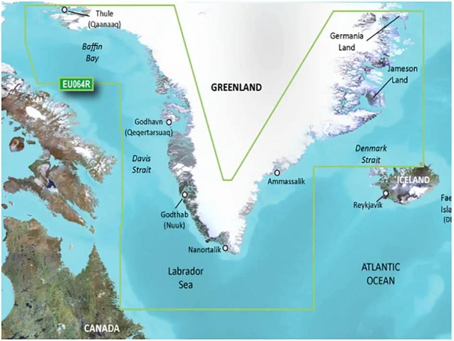 Garmin Bluechart G2 - VEU058R - Greenland West - Vision MicroSD & SD