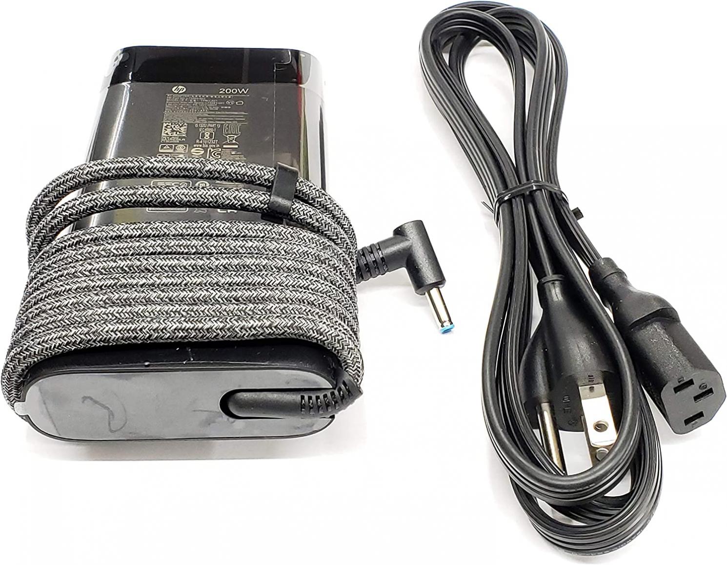 Original For HP 19.5V 10.3A 200W AC Adapter for HP ZBook 17 G5 Series, HP Laptop 15-dc0000 Series, Compatible with P/N: TPN-DA10, L00818-850, L00895-003, ADP-200HB B, W2F75AA.