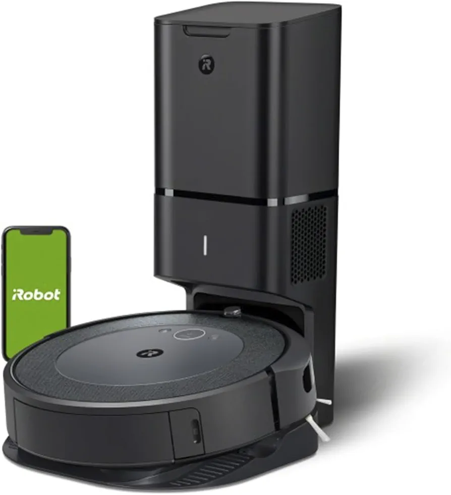 iRobot Roomba i4+ EVO Self Emptying Robot Vacuum - Empties Itself for up to 60 Days, Clean by Room with Smart Mapping, Compatible with Alexa, Ideal for Pet Hair, Carpets